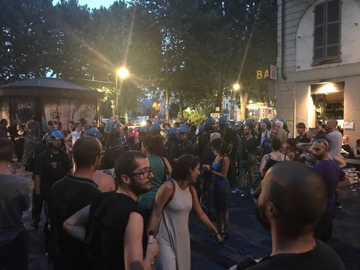 Gli scontri di piazza Santa Giulia