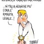 Il Grande Inganno delle lancette nella vignetta di Danilo Paparelli Il Grande Inganno delle lancette nella vignetta di Danilo Paparelli