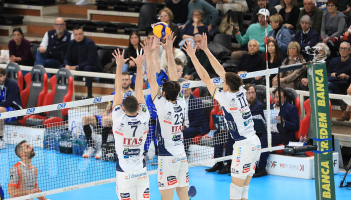 A Cuneo non riesce l'impresa a Trento: Itas vince 3-0 (Foto Beatrice Bramardi)