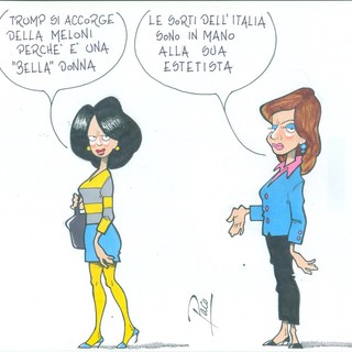 TRUMP SI ACCORGE DELLA MELONI