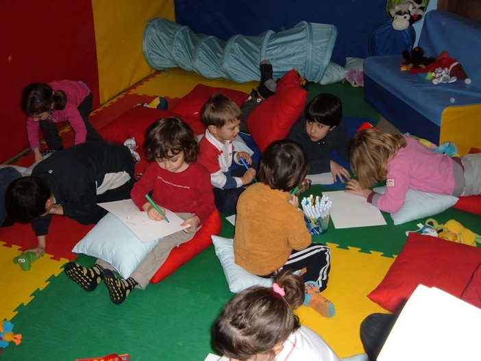 Un momento di gioco alla "Capanna dei birbanti"