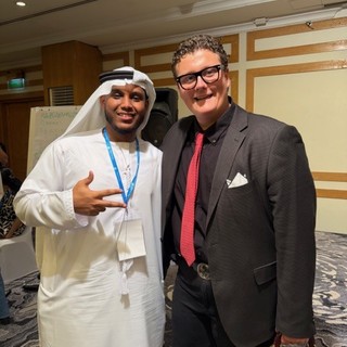 Virgilio Monge del Denina Pellico Rivoira di Saluzzo al  FWWMUN di Abu Dhabi