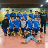 I cadetti del VBC Mondovì dopo la vittoria