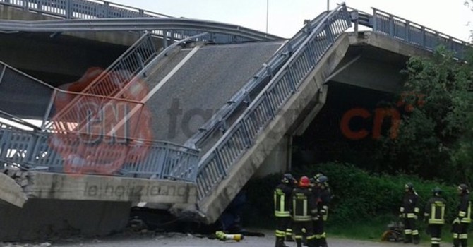 Il 18 aprile 2017 il crollo del viadotto sulla tangenziale di Fossano