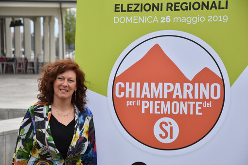 Valeria Anfosso, candidata alle regionali con la lista &quot;Chiamparino per il Piemonte del Sì&quot;