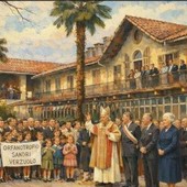 L'orfanotrofio Sandri di Verzuolo in un'immagine dell'epoca