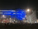 Le luci targate Egea sulla facciata dell'ospedale unico di Alba e Bra