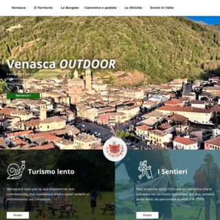 Home page del nuovo sito Venasca Outdoor