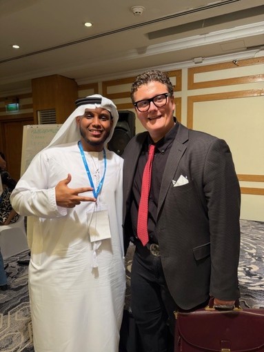 Virgilio Monge del Denina Pellico Rivoira di Saluzzo al  FWWMUN di Abu Dhabi