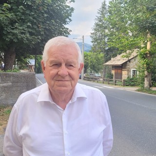 Il sindaco di Pornassio (IM), Vittorio Adolfo