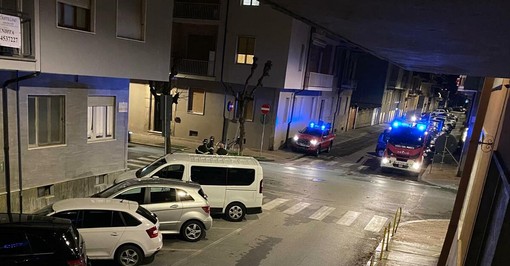 L'intervento dei Vigili del Fuoco