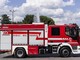 A fuoco un pullman a Savigliano: vigili del fuoco al lavoro, nessun ferito