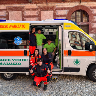 I volontari della Croce Verde di Saluzzo