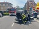 Incidente stradale a Saluzzo: un'auto ribaltata in corso 4 novembre e un ferito