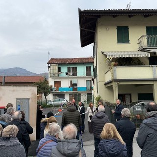 L'inaugurazione della nuova piazzetta santa Maria a Verzuolo