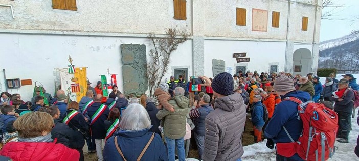 Valmala: commemorato l’eccidio dei nove partigiani della Brigata Garibaldi avvento 81 anni fa