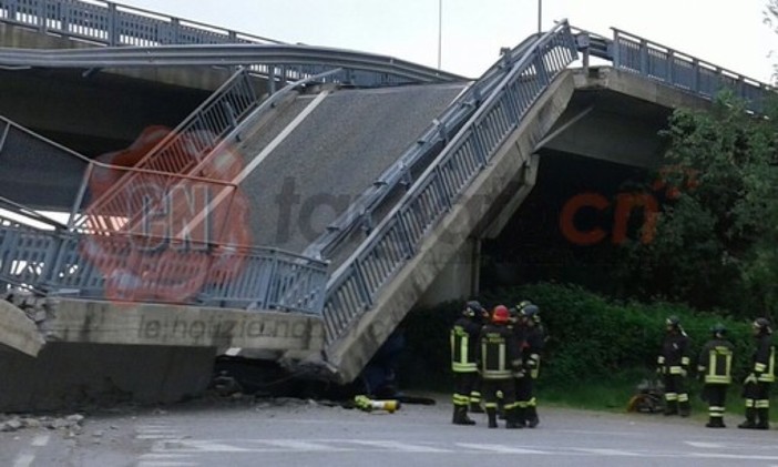 Il 18 aprile 2017 il crollo del viadotto sulla tangenziale di Fossano