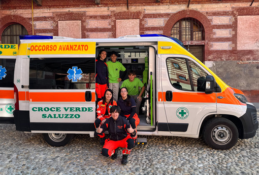 I volontari della Croce Verde di Saluzzo