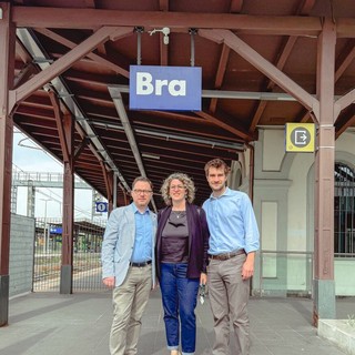 Francesco Racca (Forza Italia Bra),  Giuliana Mossino (Lega Bra) e Carlo Patria (Fratelli d'Italia Bra)