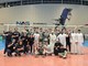 La squadra del Cuneo Volley, targata Altadawi, dopo la vittoria contro i mongoli
