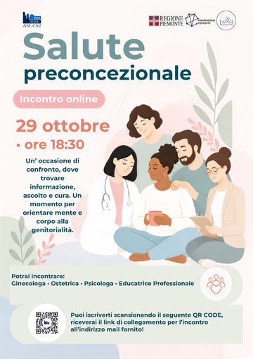 Salute preconcezionale, un webinar dell'Asl Cn2 per prepararsi alla genitorialità Salute preconcezionale, un webinar dell'Asl Cn2 per prepararsi alla genitorialità