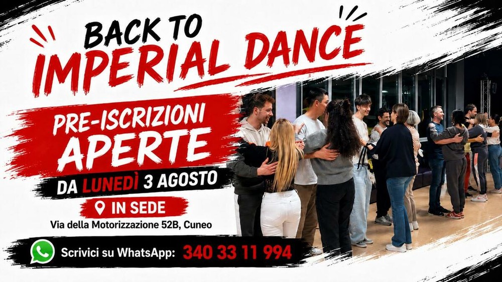 Aperte le pre-iscrizioni ai nuovi corsi di ballo Aperte le pre-iscrizioni ai nuovi corsi di ballo