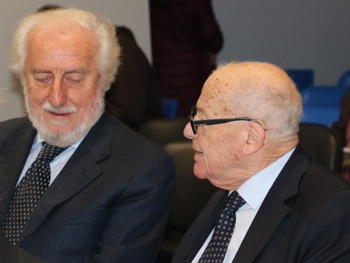 Tomaso Zanoletti (a sinistra) ed Ettore Paganelli, ex sindaci albesi poi approdati in Parlamento