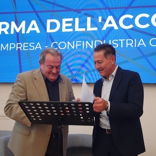 L'accordo siglato dal presidente di Confindustria Cuneo Mauro Gola e dal presidente di RetImpresa Fabrizio Landi