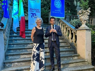 Rotary Saluzzo, serata dell'insediamento del nuovo presidente Giuseppe Sapino- Foto Luigi Fassino