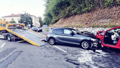 Scontro tra auto a Vicoforte, due feriti Scontro tra auto a Vicoforte, due feriti