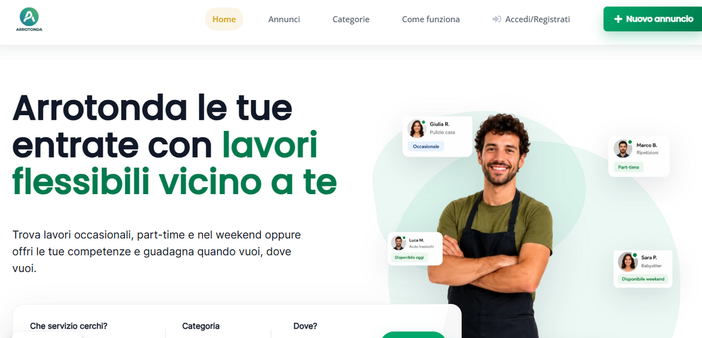 Ad Alba nasce Arrotonda.com: un sito gratuito, fatto nel tempo libero, per i lavoretti vicino a casa Ad Alba nasce Arrotonda.com: un sito gratuito, fatto nel tempo libero, per i lavoretti vicino a casa