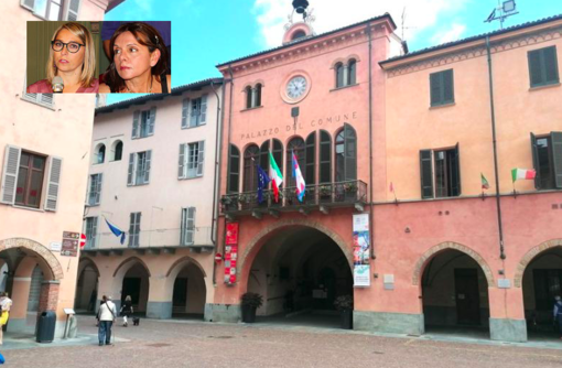 Nei riquadri Maria L'Episcopo e Ylenia Cane, le consigliere appena uscite dal gruppo Lega Salvini Premier