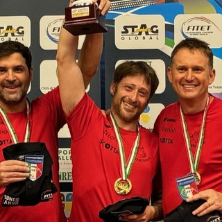 Da sinistra: Anastasios Riniotis, Alessandro Soraci, Mattia Garello