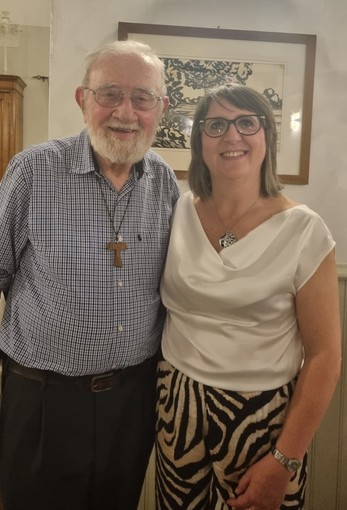 Silvia Gullino con Padre Ottavio Fasano Silvia Gullino con Padre Ottavio Fasano
