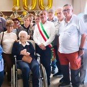 Il vicesindaco di Mondovì Gabriele Campora con la signora Anna Maria Ferrari