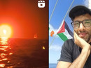 Abderrahmane Amajou in un frame dei video postati a bordo della Flotilla Abderrahmane Amajou in un frame dei video postati a bordo della Flotilla