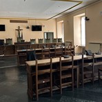 L'aula del tribunale di Cuneo L'aula del tribunale di Cuneo
