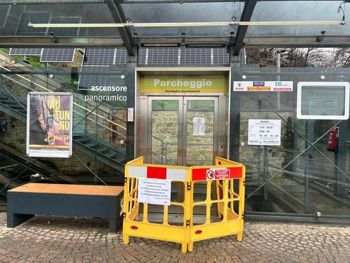 Ascensore inclinato di Cuneo chiuso per guasto tecnico