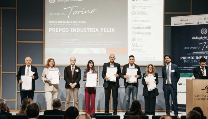 L'Azienda Cuneese dell'Acqua riceve il premio Industria Felix L'Azienda Cuneese dell'Acqua riceve il premio Industria Felix