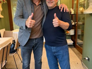 Gigi Buffon con il proprietario Santo Civale