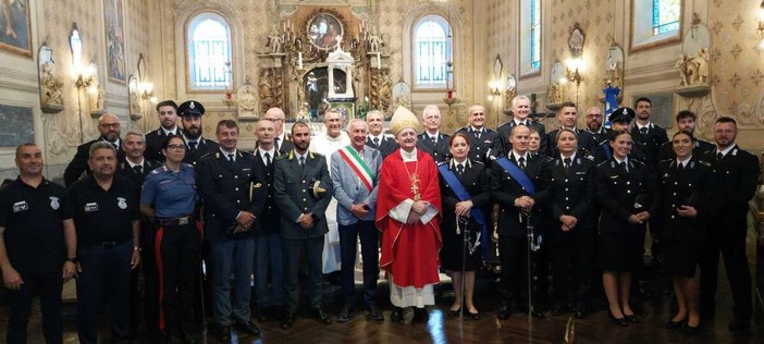 Saluzzo, Festa di San Basilide. Messa al santuario della Consolata per la Polizia Penitenziaria del carcere Morandi - foto Mauro Marongiu