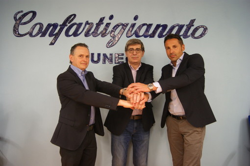 Da sinistra: Valerio Romana, vice presidente di zona; Bruno Tardivo, presidente di zona; Mauro Bernardi, vice presidente vicario di zona.