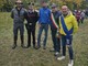 Da sinistra: Davide Roux vice sindaco di Bellino, il maresciallo Marco Stincone Rosa, Elio Gallian dell'associazione Pastur de Blins, Valter  Borgna sindaco di Bellino e Silvano Dovetta consigliere provinciale