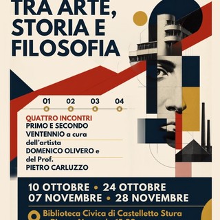 Il Novecento fra arte, storia e filosofia": nuovo ciclo d'incontri alla Biblioteca di Castelletto Stura