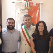 Il sindaco Marco Bailo con il neo vice Francesco Rovere e l'assessore Martina Peirone Il sindaco Marco Bailo con il neo vice Francesco Rovere e l'assessore Martina Peirone