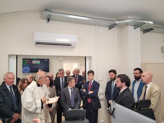 Momenti del tour inaugurale all'ospedale di Saluzzo Momenti del tour inaugurale all'ospedale di Saluzzo