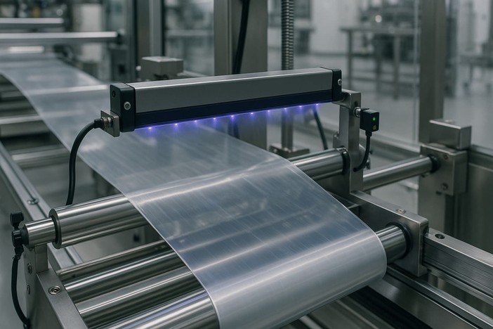 Imballaggio e cariche elettrostatiche: come le barre antistatiche migliorano sicurezza e produttività nelle linee automatiche