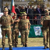 Cerimonia alla Vian di Cuneo per il cambio di comando del 2° Alpini: il colonnello Sgueglia lascia per andare in Kosovo [FOTO e VIDEO]