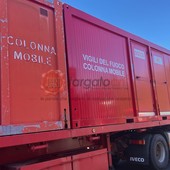 Partita da Cuneo la colonna mobile dei Vigili del Fuoco per fronteggiare l'emergenza in Emilia Romagna
