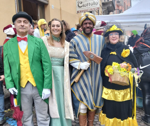 Le maschere cebane alla sfilata di Mondovì